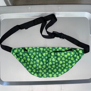 Shamrock Patterned Green Waist Bag fanny pack